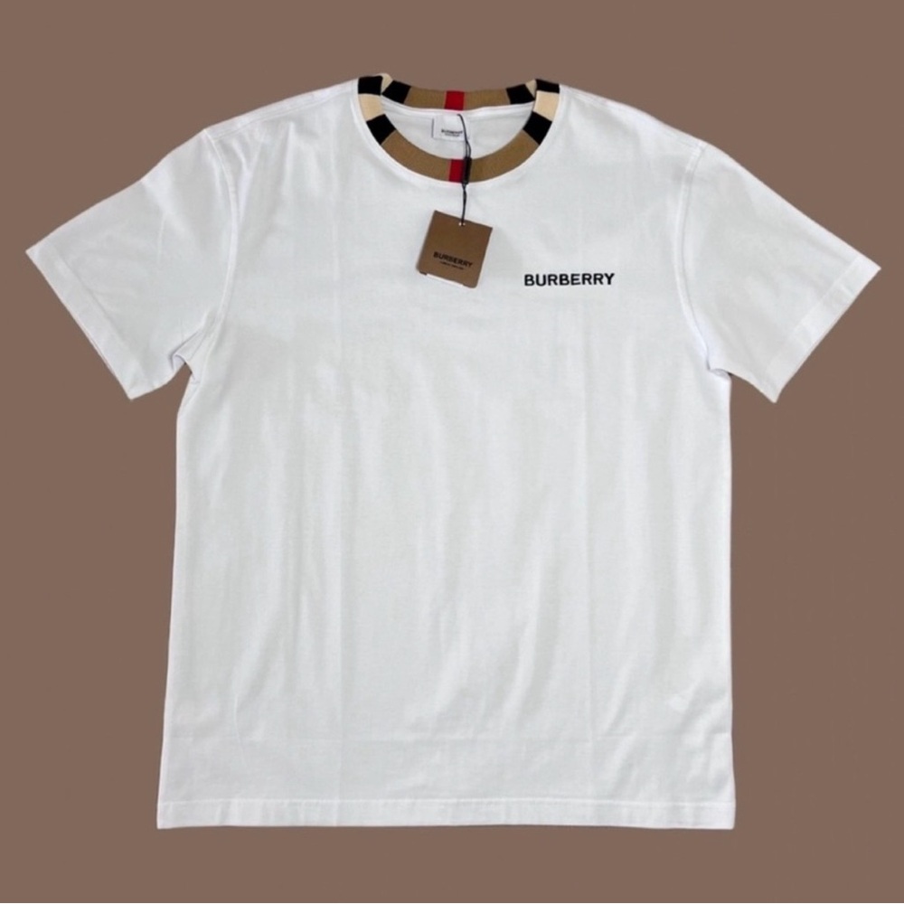 Burberry Men's Icon Stripe Collar T-shirt